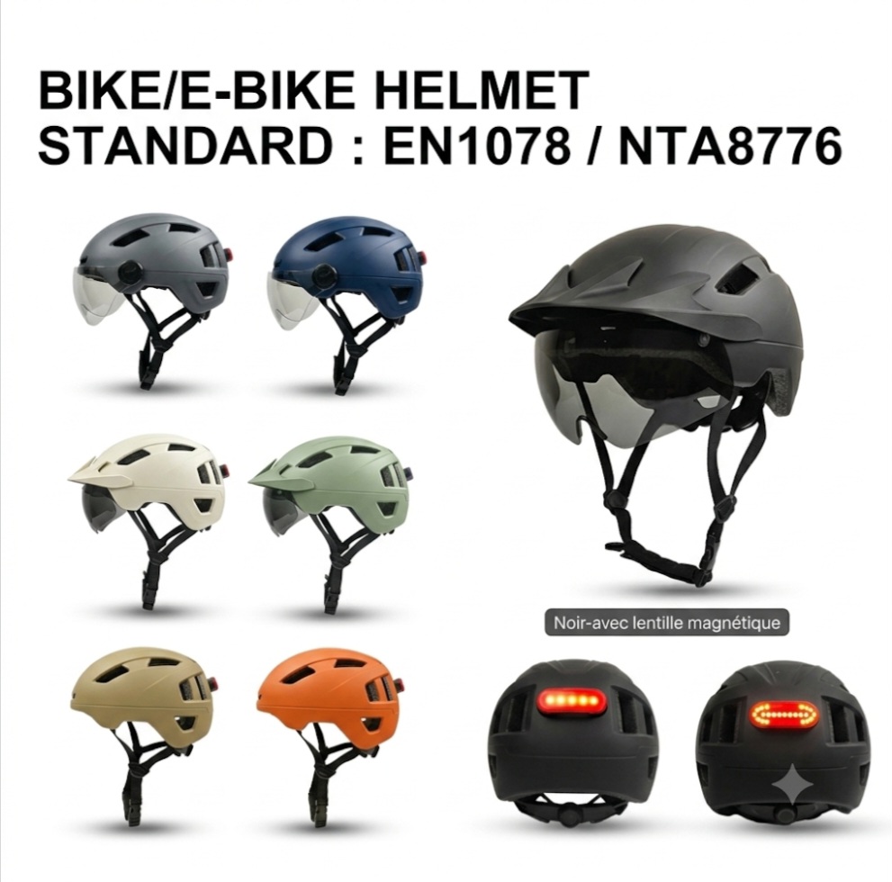 KOVRYX EW168 — casque Bike / E-Bike certifié EN 1078